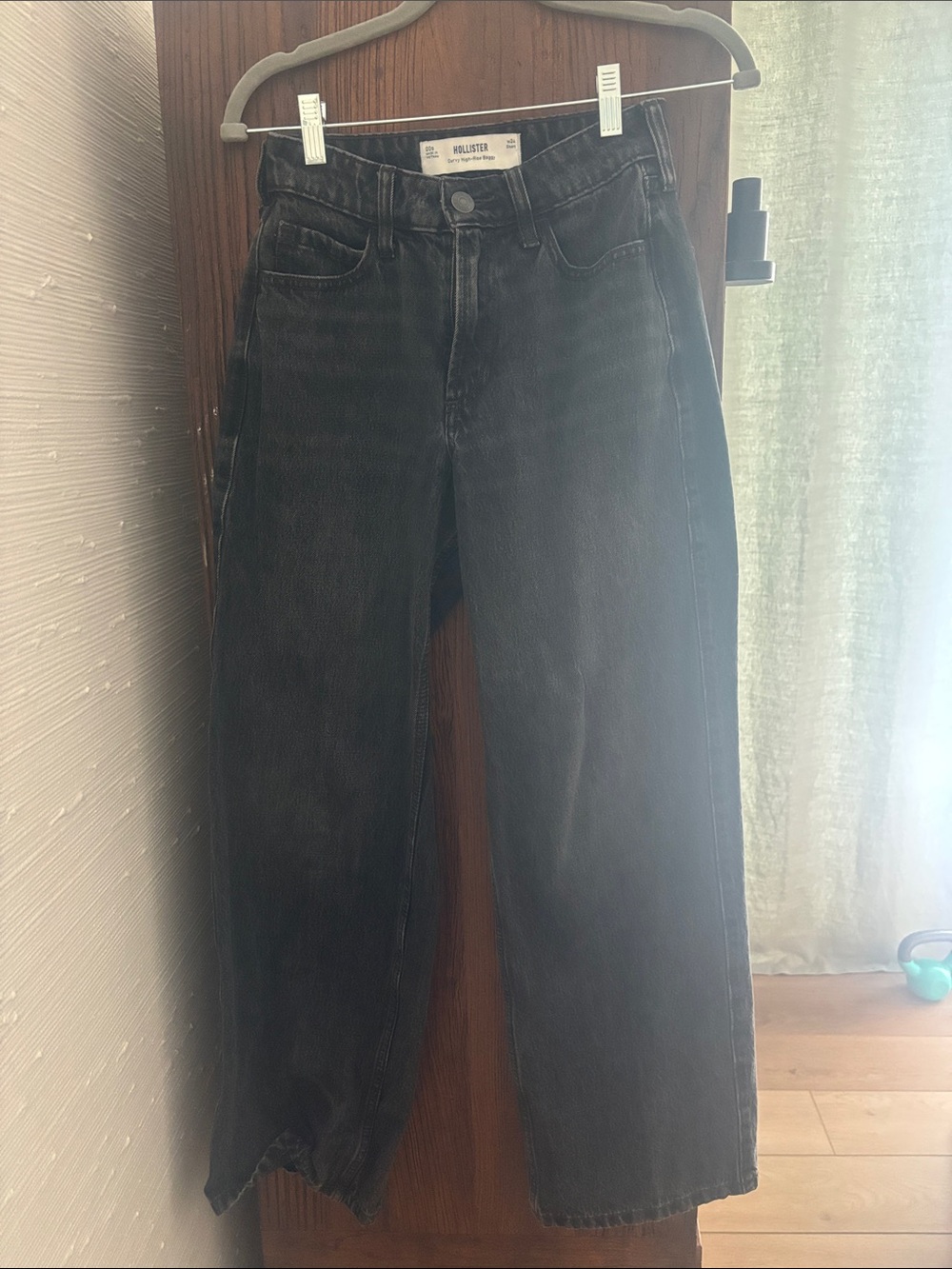 Hollister Black Baggy Wide Leg Women's Jeans